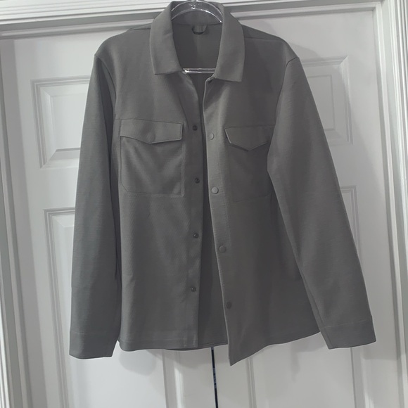 NWOT Lululemon $168 Gridliner Overshirt - bone white MED - Picture 8 of 9